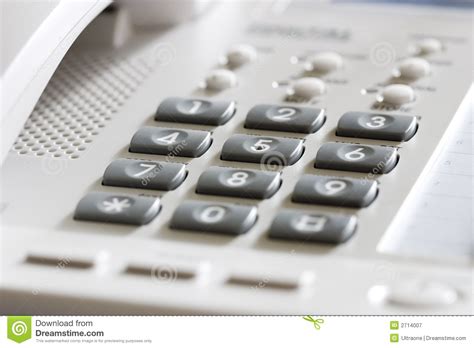 White Office Desk Phone Stock Image Image Of Angle Local 2714007