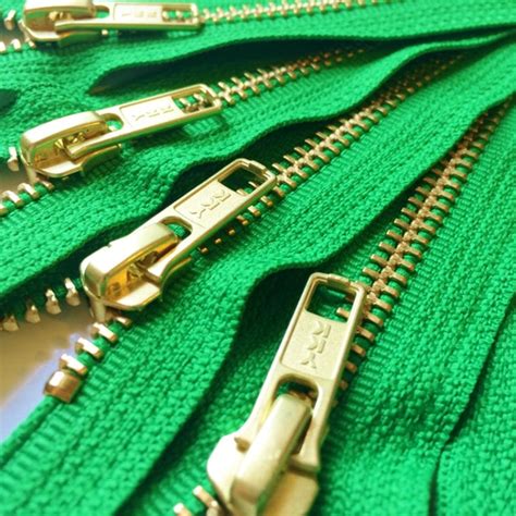 Metal Zippers Closed Bottom Ykk Brass Teeth Zips Pieces By Zipit