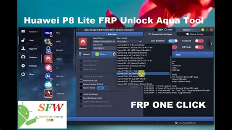 How To Unlock Huawei P8 Lite FRP With Aqua Dongle YouTube