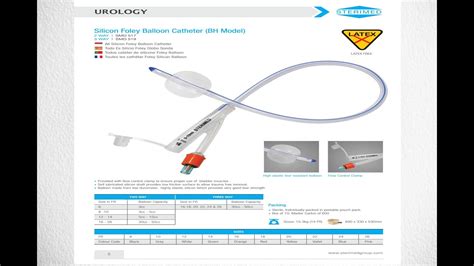 Sterimed Group I Silicon Foley Balloon Catheter BH Model YouTube