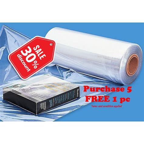 PVC PLASTIC HEAT SHRINK WRAP 32CM 5 METER 14cm 10cm 8cm Shopee