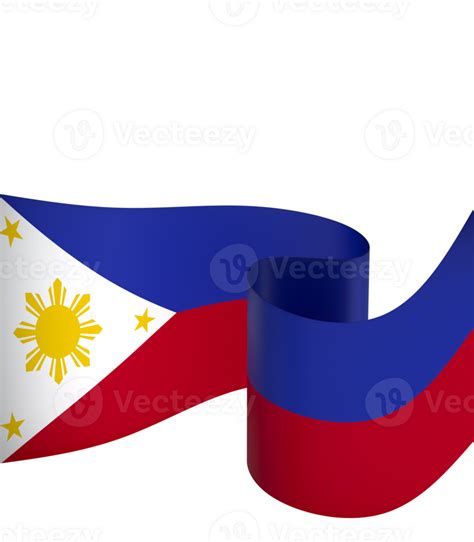 Philippines Flag Element Design National Independence Day Banner Ribbon