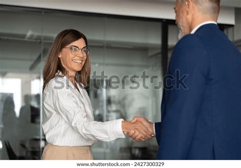 Mature Latin Business Woman European Business Stock Photo Shutterstock