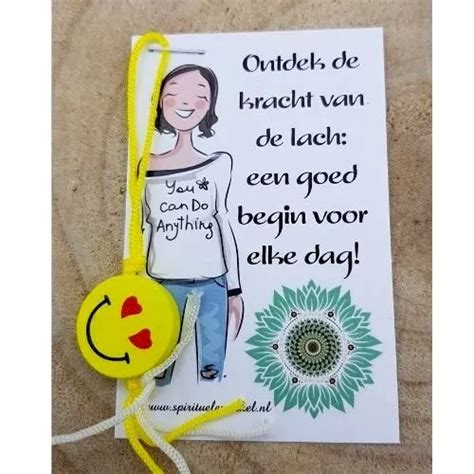 Ontdek De Kracht Van De Lach Kaartje Met Smiley Spirituele Winkel