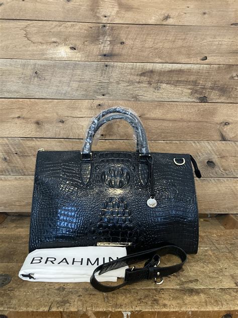 Brahmin Anywhere Weekender Black Melbourne Carryall Satchel Fickle