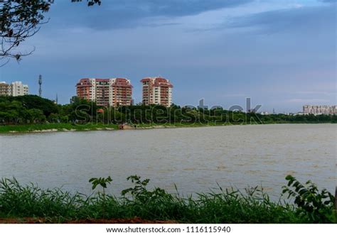 bangalore agara lake stock photo edit