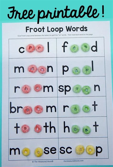 Oo Words Worksheets For First Grade