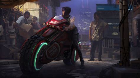 Cyberpunk Girl On Bike Hd Wallpapers Digital Art Wallpapers Artwork