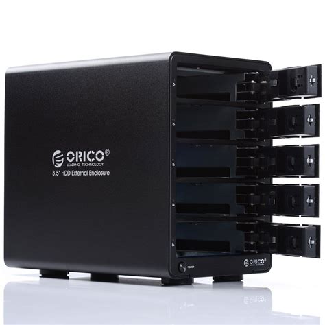 Orico 5 Bay 3 5 USB3 0 RAID HDD Enclosure Black Syntech