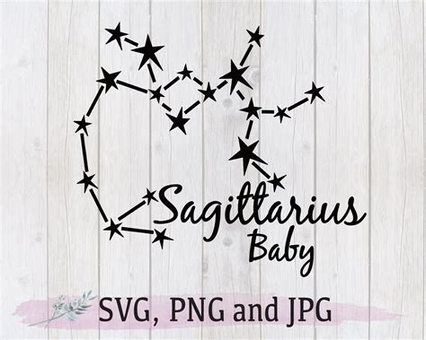 Sagittarius Baby Svg Sagittarius Baby Onesie Cutting File Etsy