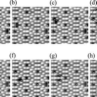 A NC AFM Image Showing The Process Of Lateral Manipulation Between