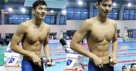 Chiêm ngưỡng thân hình cực chuẩn của hot boy mới nổi làng bơi lội Trung Quốc