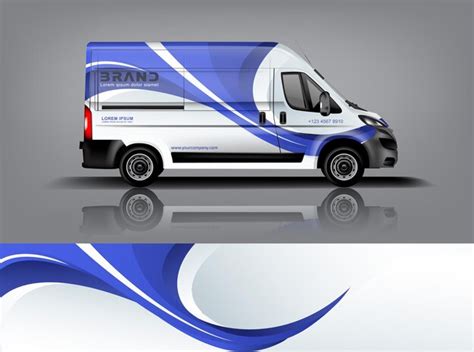 Premium Vector Van Wrap Design Wrap Sticker And Decal Design For