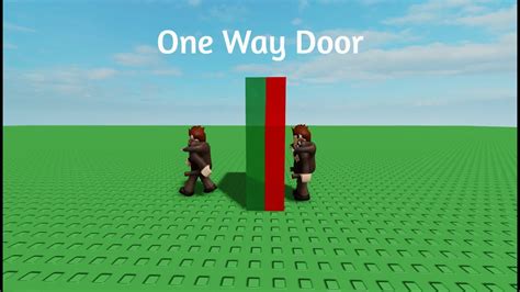 Tutorial How To Make One Way Doors Roblox Studio YouTube