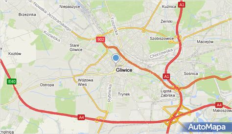 Mapa Gliwic Gliwice Na Mapie Targeo