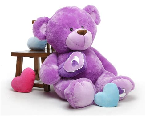 Sewsie Big Love 47 Lavender Valentine Teddy Bear Giant Teddy Bears