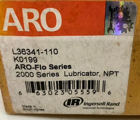 Aro Ingersoll Rand Flo Series L Npt Air Lubricator