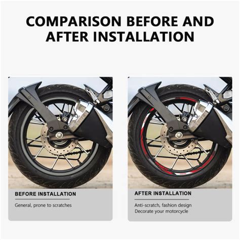 Motorcycle Wheel Sticker Waterproof Rim Stripe Gixxer SF 250 2022 For