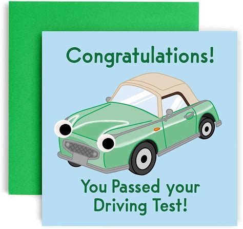 Huxters Congratulations Passed Driving Test Card Congratulations You