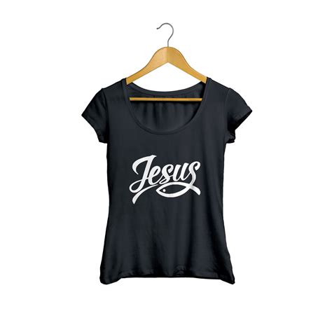 Camisetas Camisa Preta Jesus Tipografia Gospel Elo