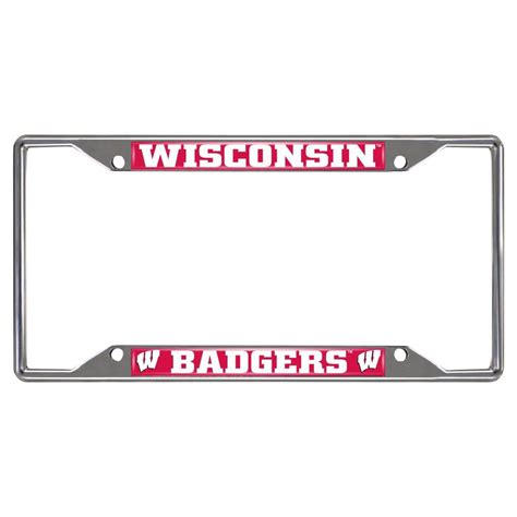 FANMATS University Of Wisconsin License Plate Frame