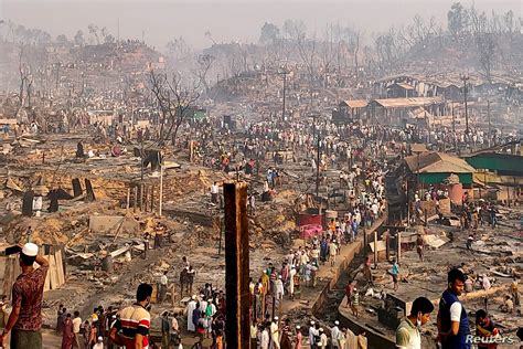 March 2021 Rohingya refugee-camp fire - Wikipedia