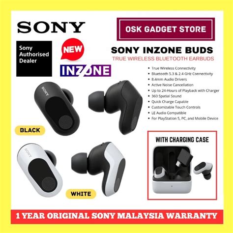 New Sony WF G700N INZONE BUDS Wireless Gaming Noise Cancelling