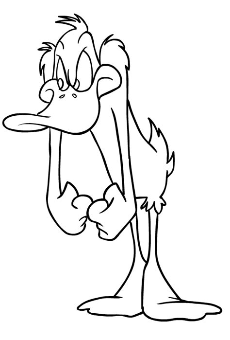 Drawing Of Daffy Duck Coloring Page