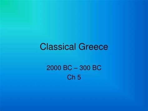 Ppt Classical Greece Powerpoint Presentation Free Download Id 9673953