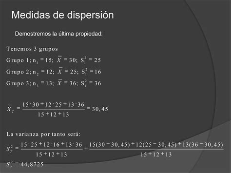 Tema 3 Medidas De Dispersión Ppt