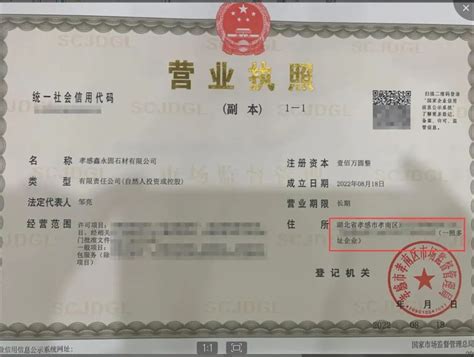 孝南区开出首张“一照多址企业”营业执照长江云 湖北网络广播电视台官方网站