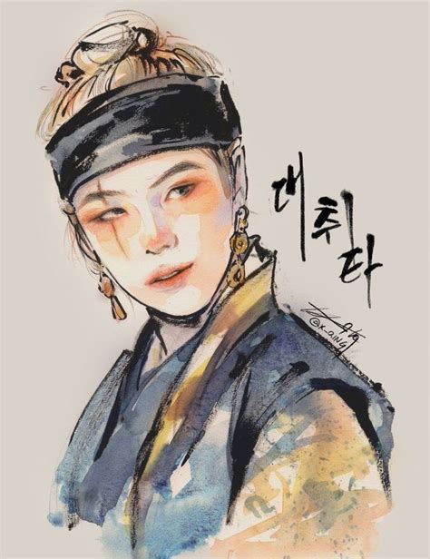 대취타 Daechwita FANART Bts drawings Kpop drawings Korean art