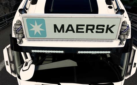 GRAND COFFRET LUMINEUX VOLVO FH5 2020 MAERSK 1 0 1 44 ETS2 ETS2 Mod