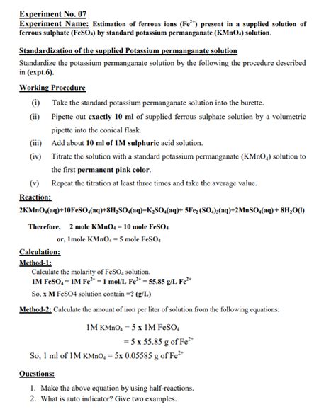 Solved Experiment No 07 Experiment Name Estimation Of