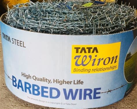 Galvanized Tata Gi Barbed Wire Wire Diameter Mm At Rs Kg In