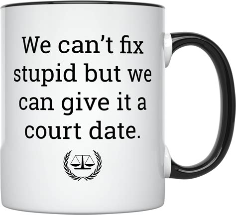 Yanprint Lawyer Judge Coffee Mug Tsi Cant Fix Stupid