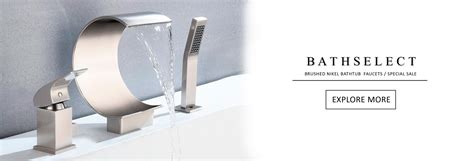 Premium Brushed Nickel Bathtub Touchless Faucets|BathSelect