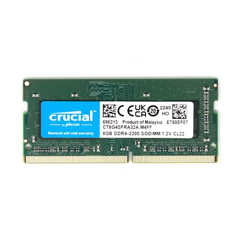 Crucial DDR4 3200 SO DIMM Memory Module 8GB Protectli