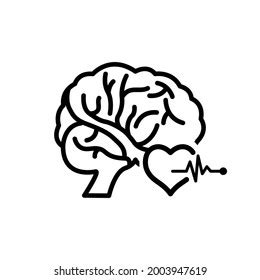 Human Brain Wave Concept Vector Illustration Stock Vector Royalty Free