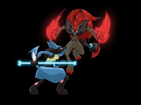 Lucario Vs Zoroark By Exteam001 On Deviantart