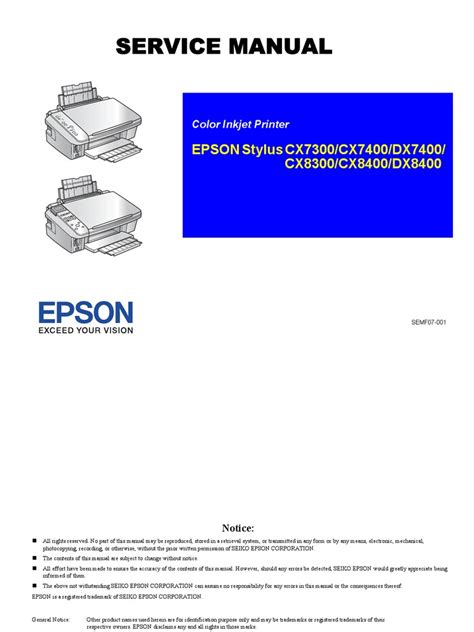 Epson Service Manual | PDF | Secure Digital | Image Scanner