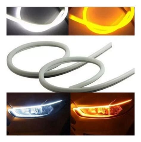 Fita Led Flex Vel Angel Neon Farol Drl Carro Moto Cm Frete Gr Tis