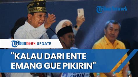 Respons Prabowo Diberi Nilai 11 Dari 100 Oleh Anies Kalau Dari Ente