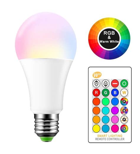 W Uzaktan Kumandal Led Ampul Renk De I Tirir Rgb Lamba