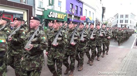 Irish 114 Infantry Battalion March Through Letterkenny 3 May 2019