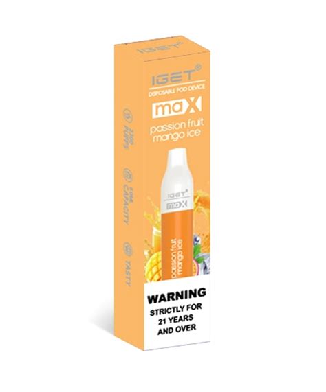 Passion Fruit Mango Ice Iget Max Iget Vape Australia