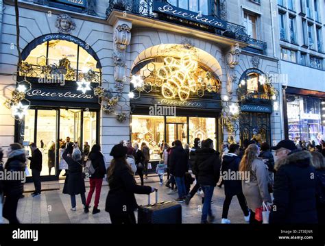 Paris France Guerlain Boutique At 68 Avenue Des Champs Elysees In