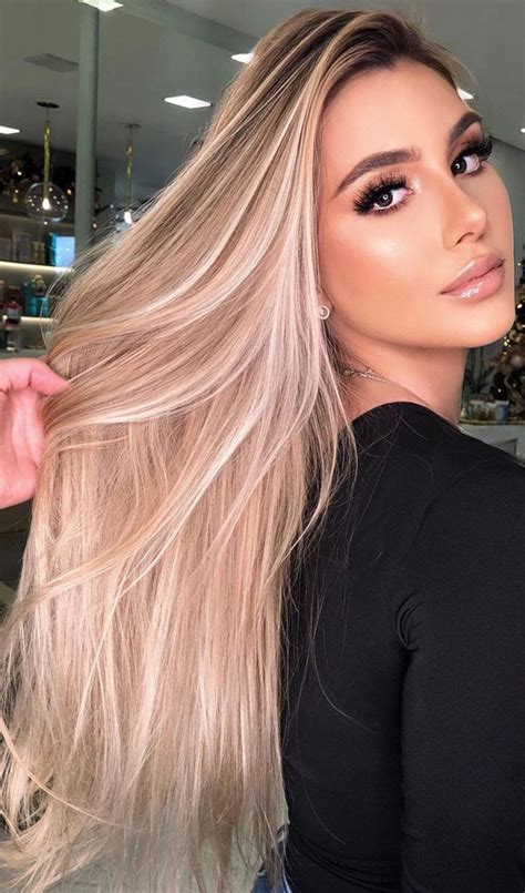 33 Cute Blonde Hair Color Trends 2022 Opal Blonde Long Hair