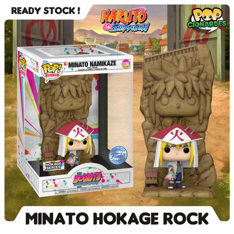 Promo Funko Pop Boruto Next Minato Namikaze Hokage Rock Diorama