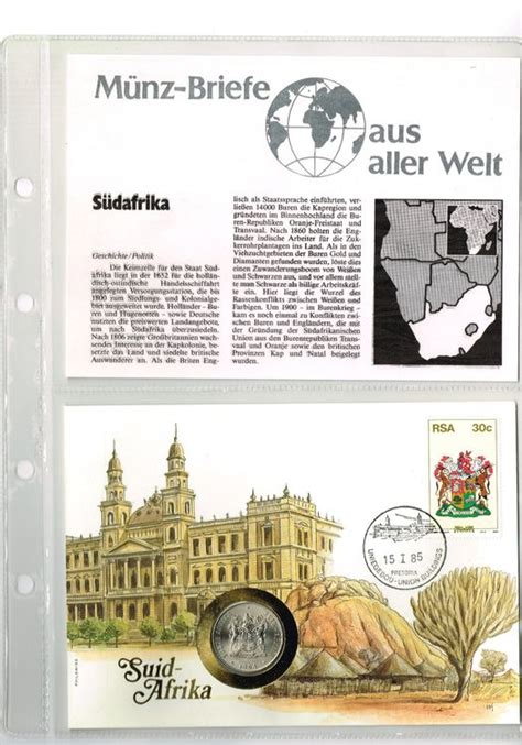 1985 Südafrika Münzbriefe aus aller Welt Kaufen auf Ricardo